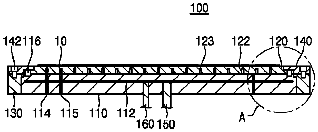 Chuck plate, chuck structure having chuck plate, and bonding device having chuck structure