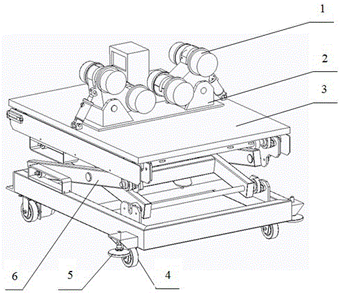 Novel marine counterweight pipe coating trolley