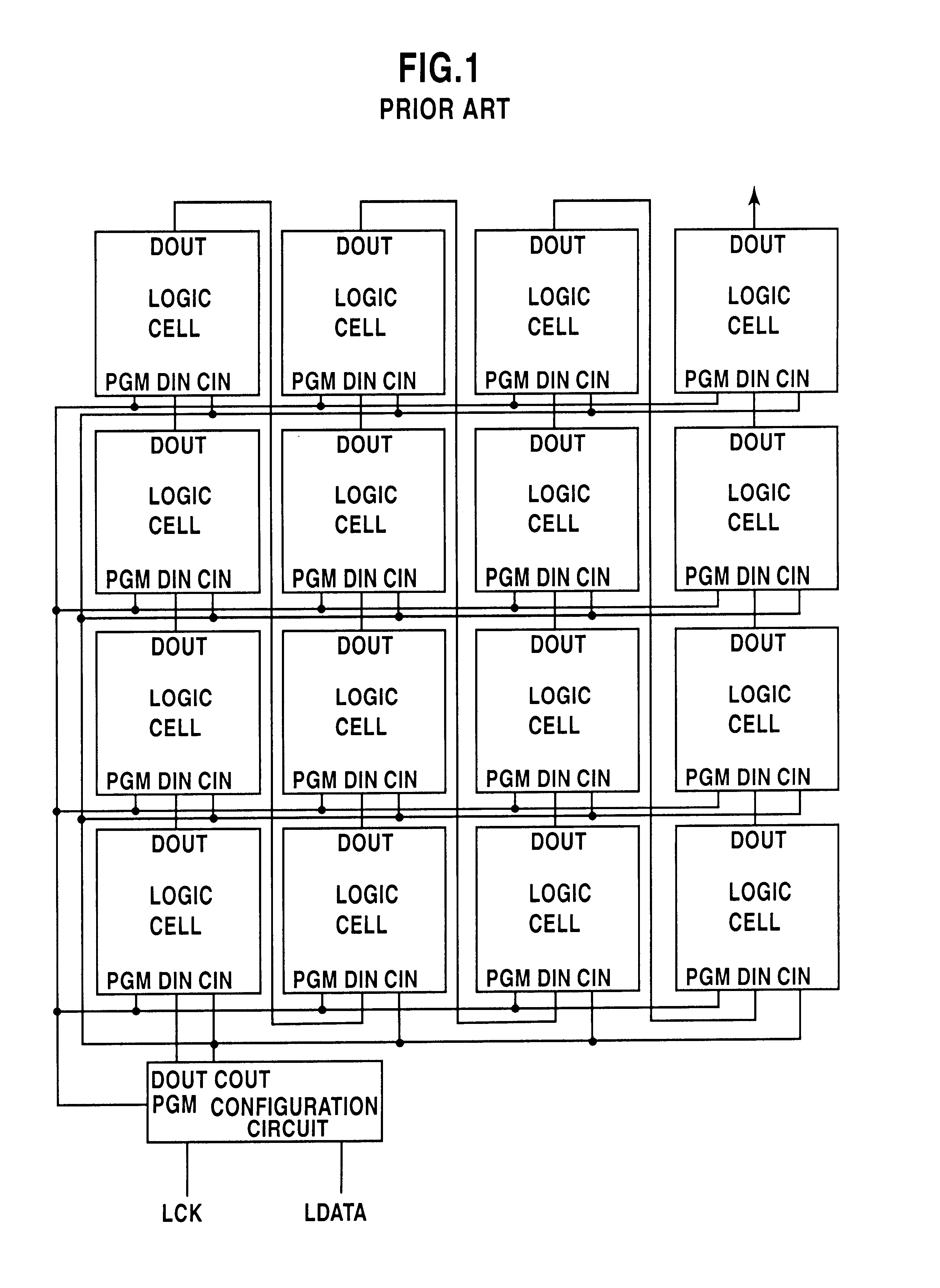 Chain-connected shift register and programmable logic circuit whose logic function is changeable in real time
