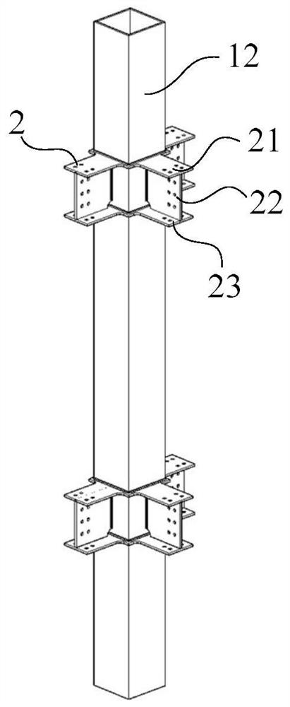 Fully-prefabricated concrete-filled steel tube frame structure and assembling method
