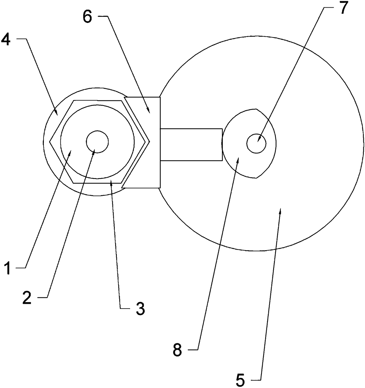 Polishing device for rotating shaft of washing machine