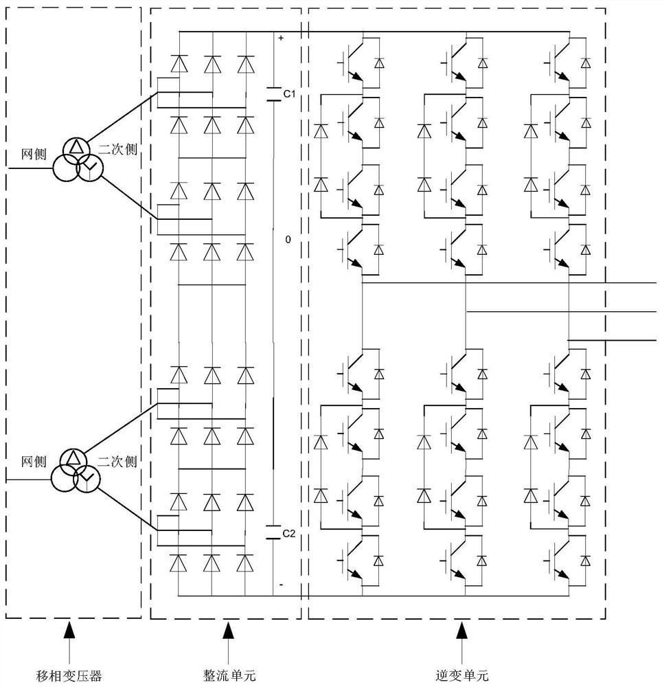 Ship shore power control system based on virtual synchronous generator technology