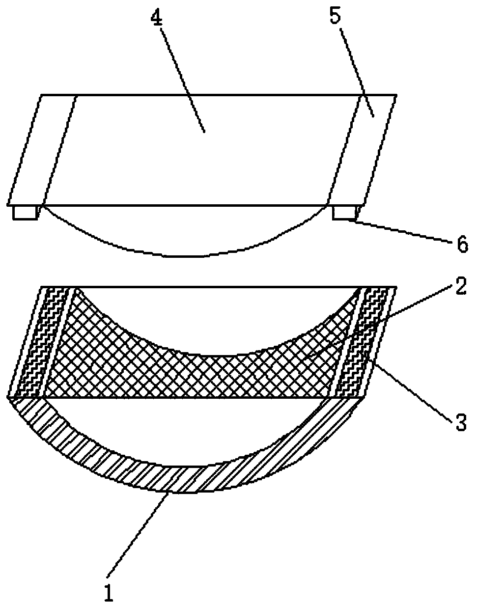 Process for manufacturing pre-components of curved cement products for buildings