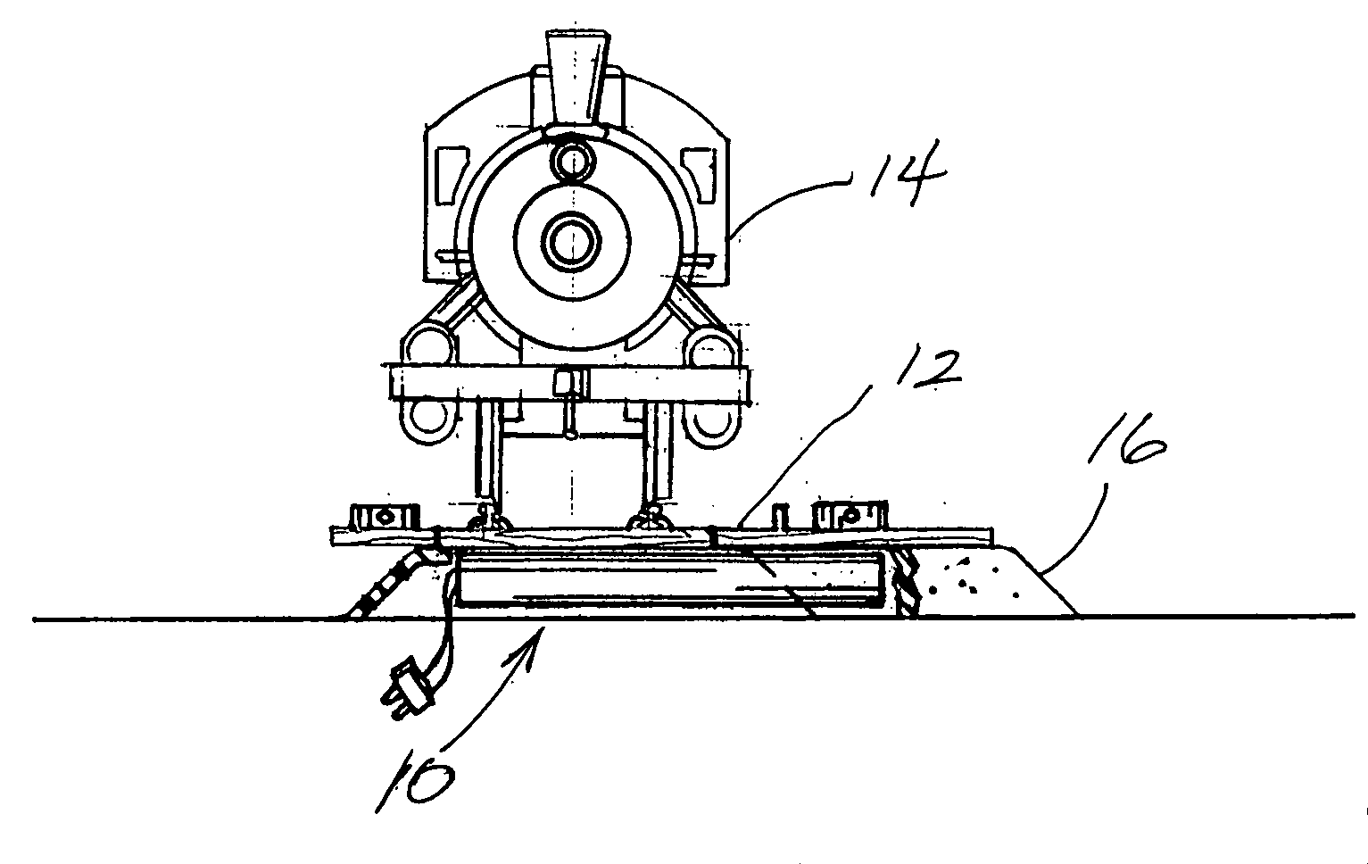 Model railroad track switch actuator assembly