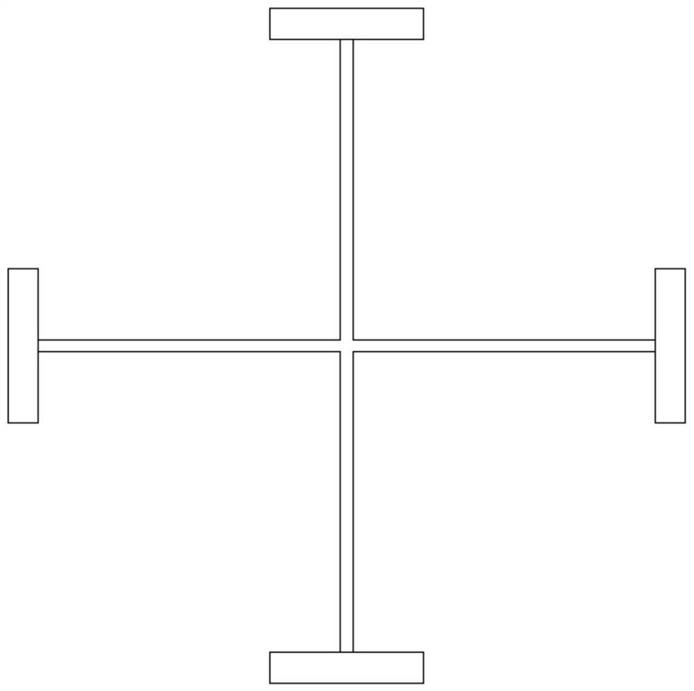 Bridge rectangular pier column template positioning detection method and detection system