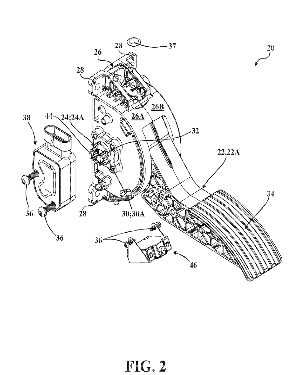 Pedal Assembly With Debris Filtering Mechanism