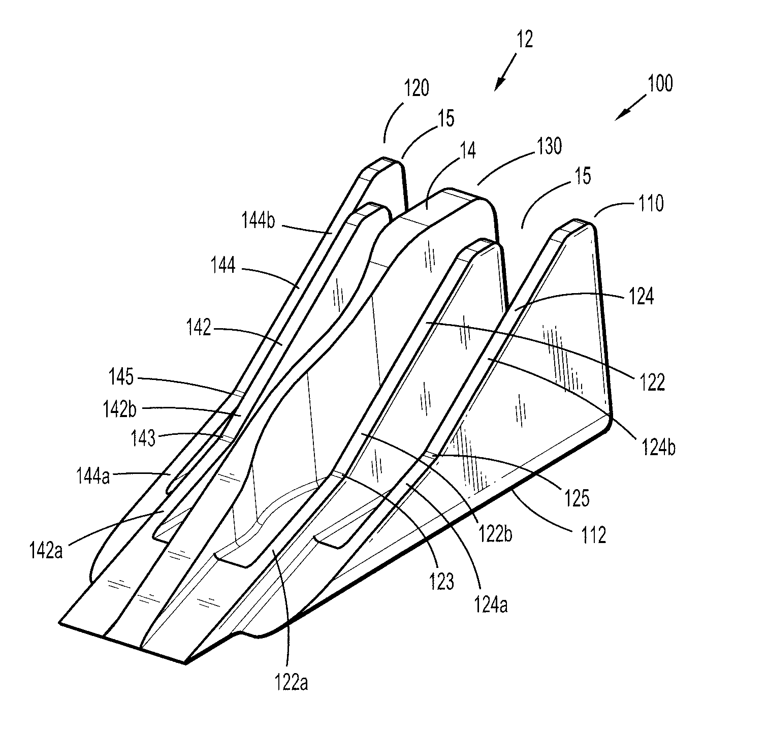 Actuation sled having a curved guide member and method