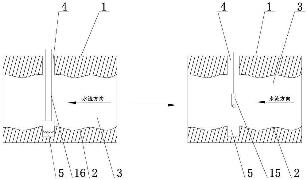 A grouting plugging method suitable for large karst caves under the condition of high velocity and flowing water