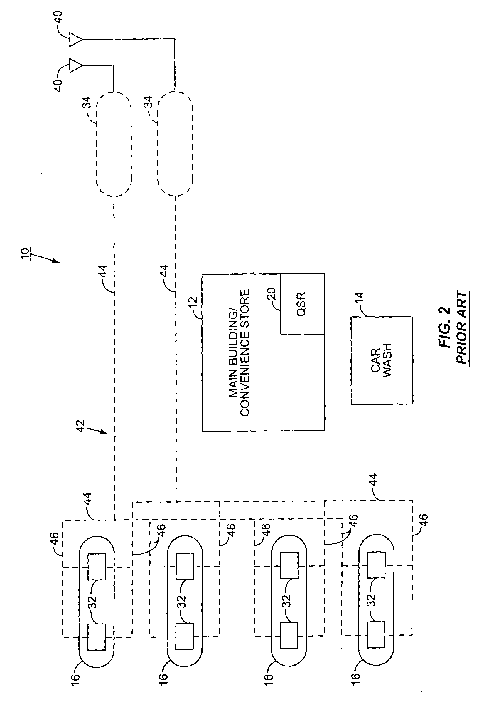 Underground storage tank metering system in a service station environment