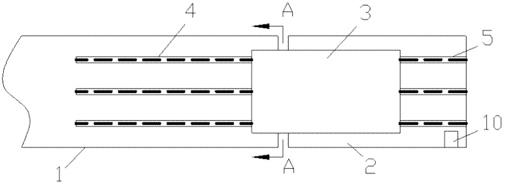 Floating state controller of joint-load device for land and sea connection transportation and working method thereof