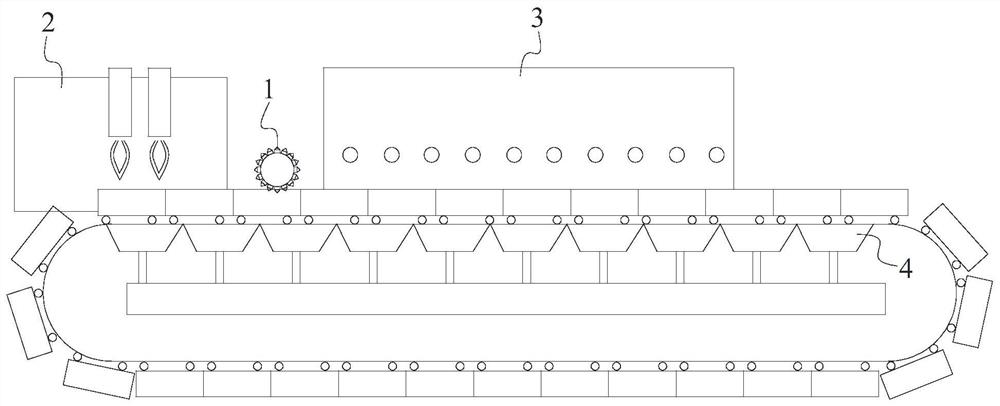 Reinforced sintering equipment, charge level cooling device and control method of charge level cooling device