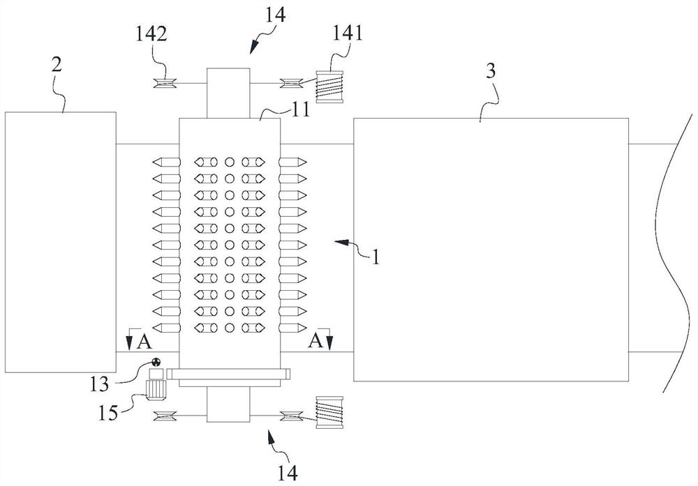 Reinforced sintering equipment, charge level cooling device and control method of charge level cooling device