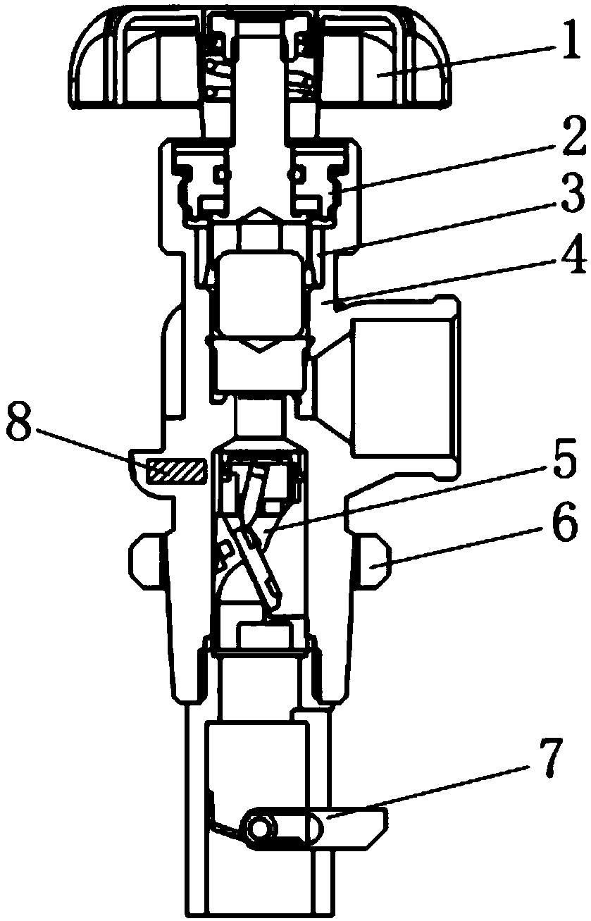 Anti-fill and anti-dismantle valve for liquefied gas cylinder