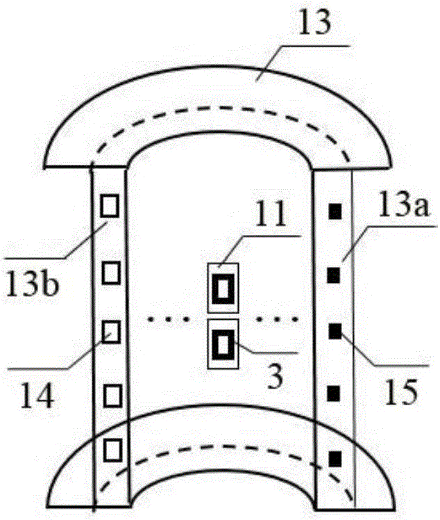 Bridge cable electromagnetic flaw detection device and application thereof