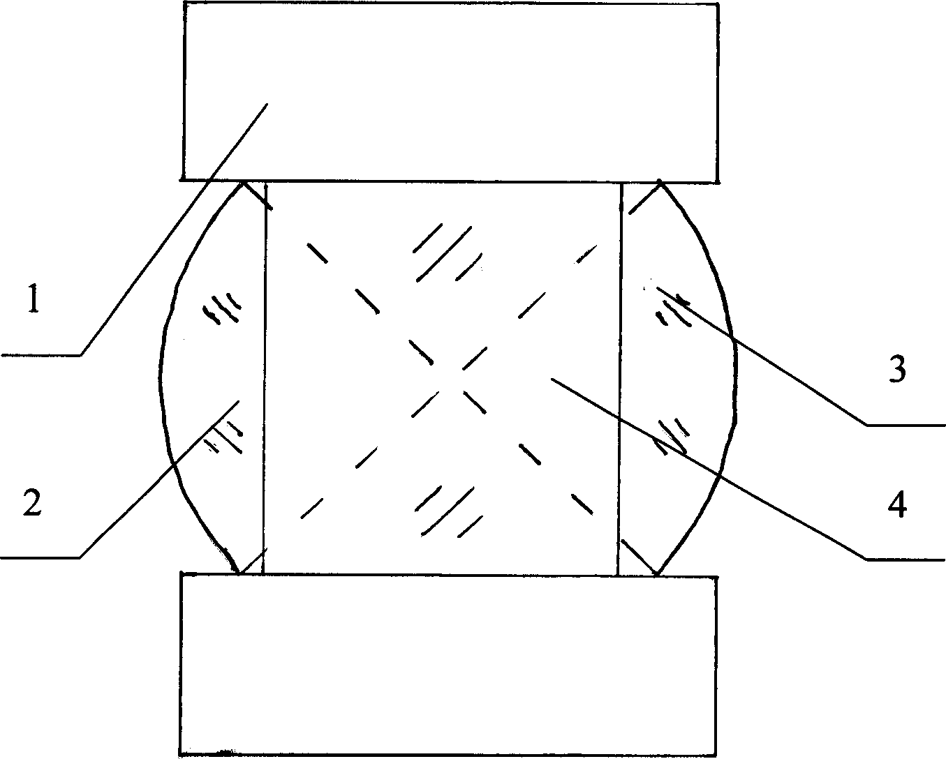 Magnetic cycloning device of spherical wave