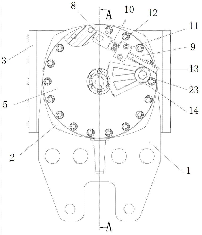 Brake shoe wear automatic compensation device for hydraulic disc brake