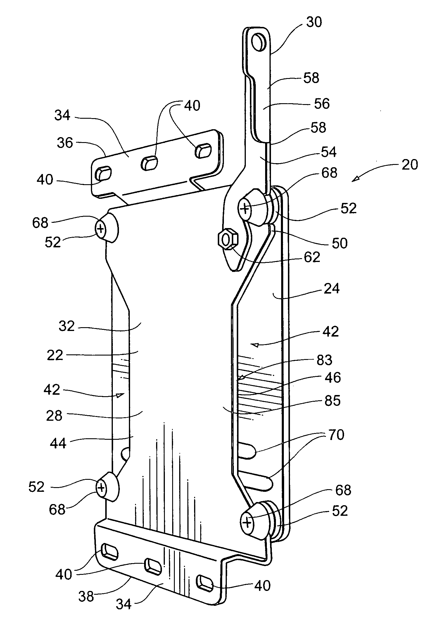 Display mounting device