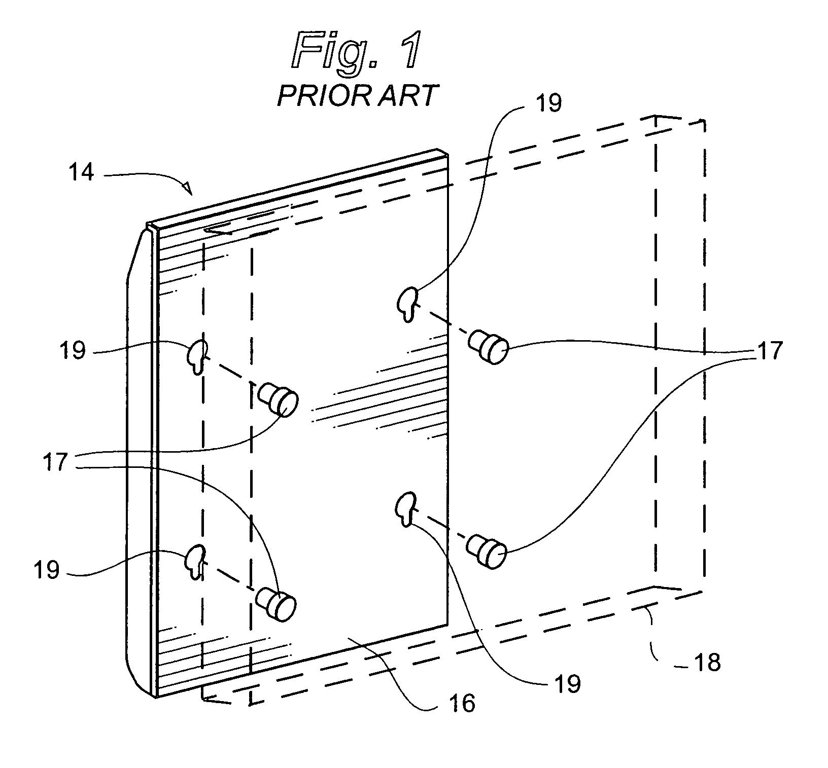 Display mounting device