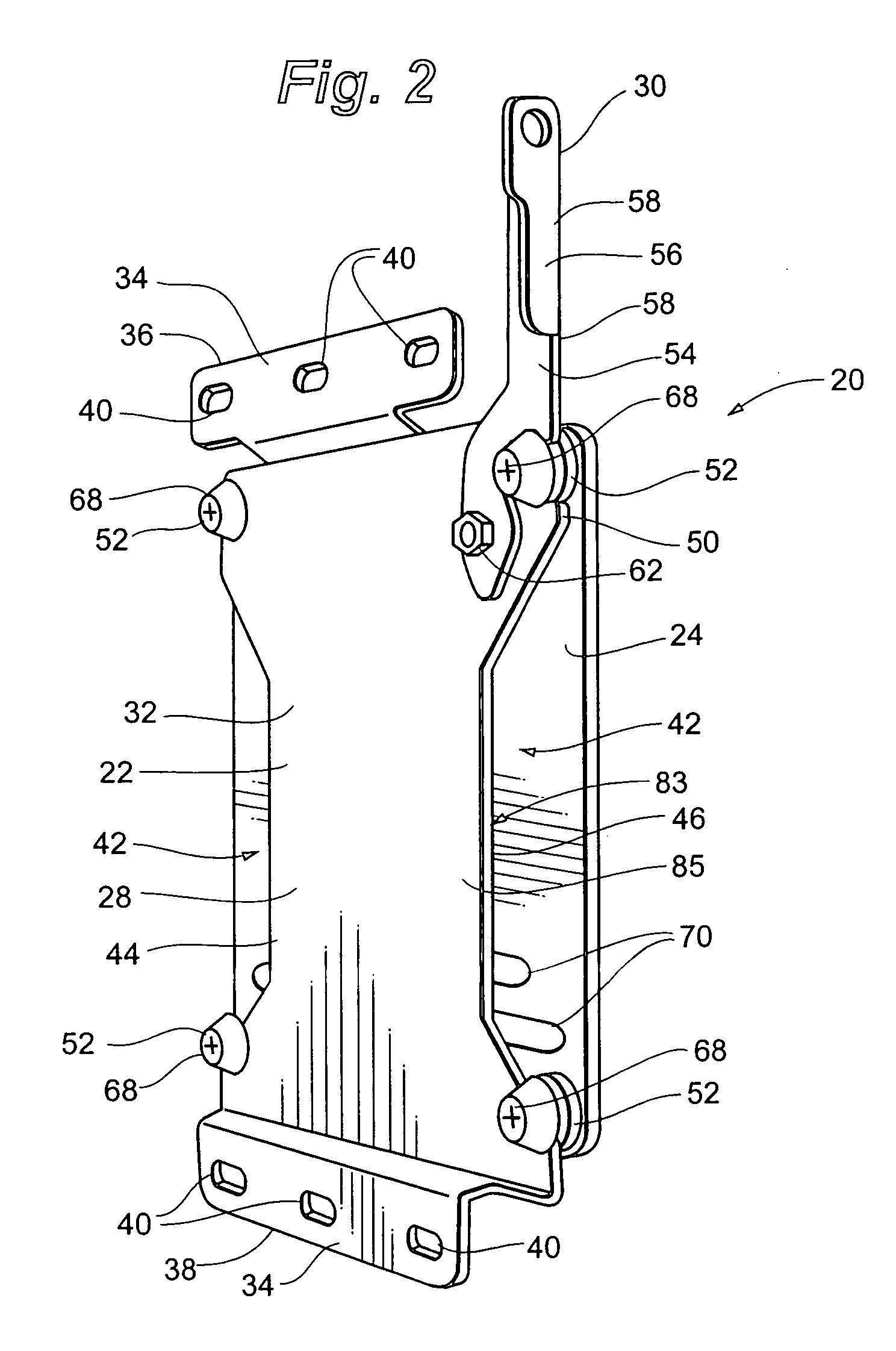 Display mounting device