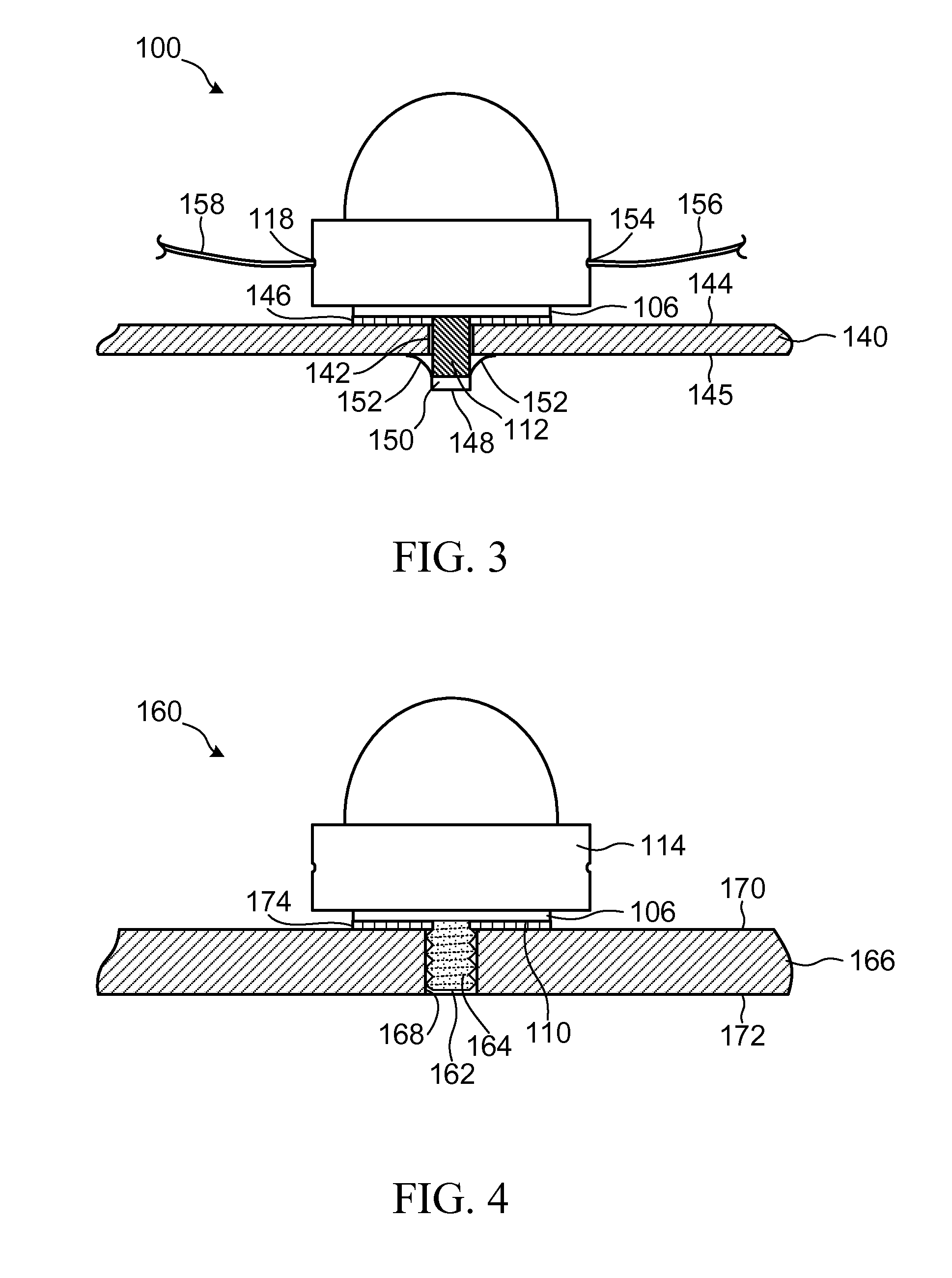 Light Emitting Diode for Mounting to a Heat Sink