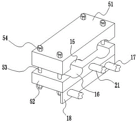 Integral rubber track elongation and tear test device and method in horizontal state