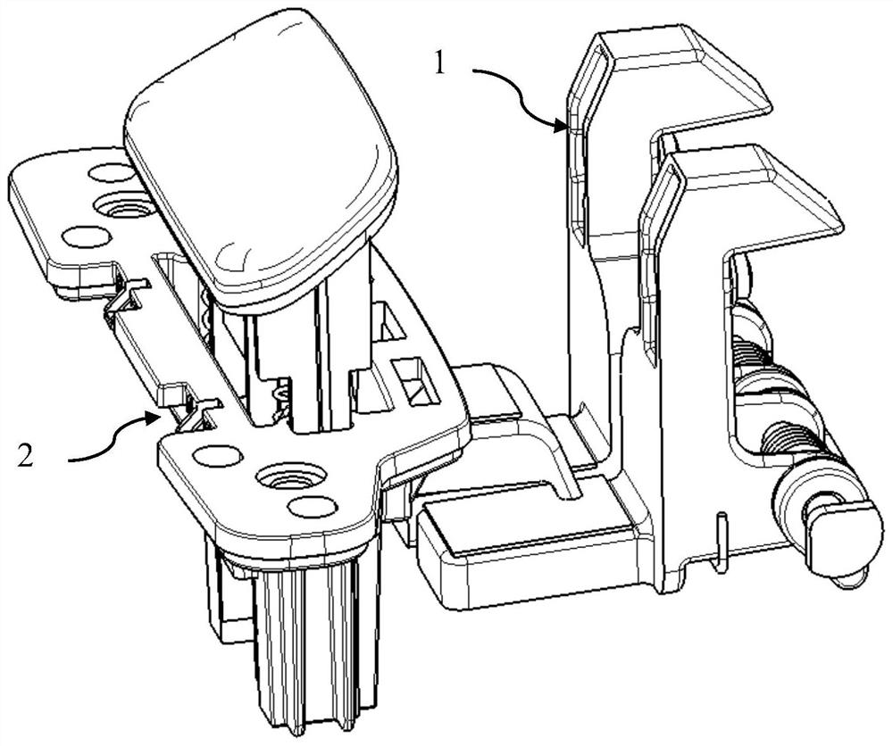 Automobile armrest lock mechanism