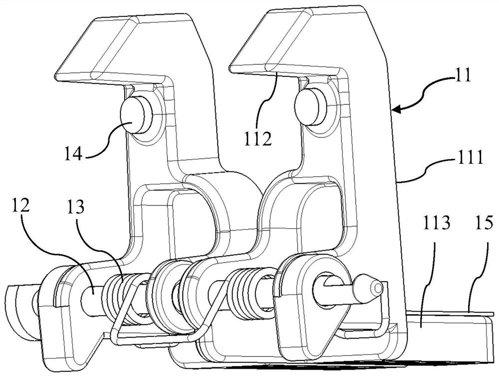 Automobile armrest lock mechanism