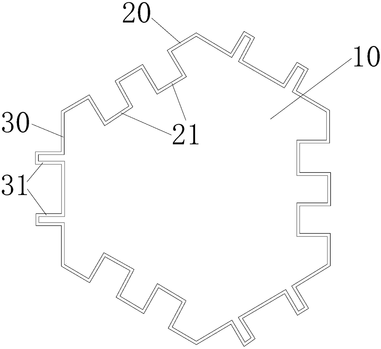 Microstructure, microstructure layer, metamaterial, and radome