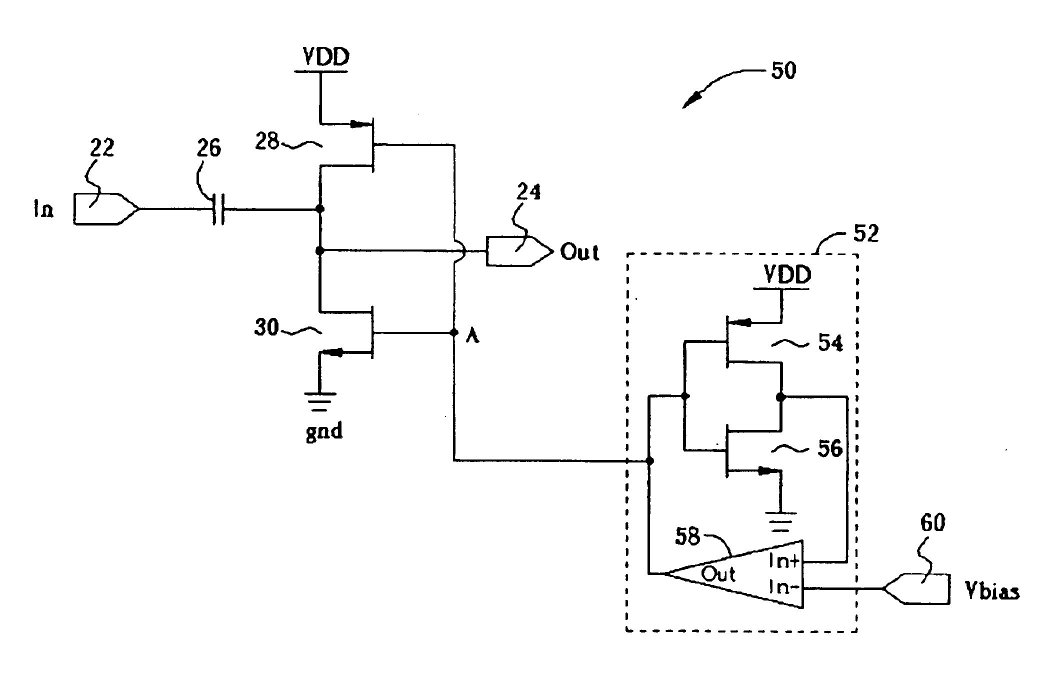 On-chip high-pass filter with large time constant