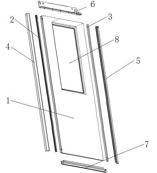 Integrally formed composite door leaf and manufacturing method of composite door leaf