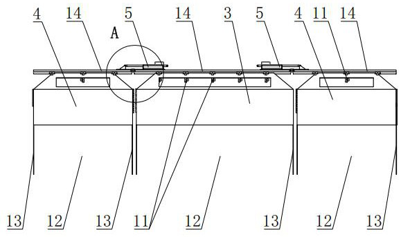 Directional spraying vehicle for maintenance of intercropping crops