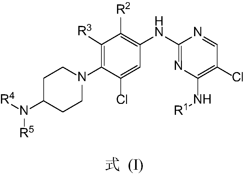 Biamino chloro pyrimidine compound containing m-chloroaniline substituent groups, and preparation method and applications thereof