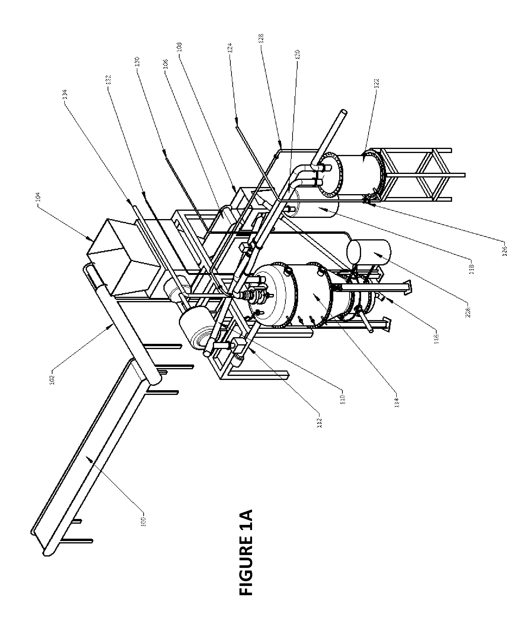 System and method for processing material to generate syngas using plurality of gas removal locations