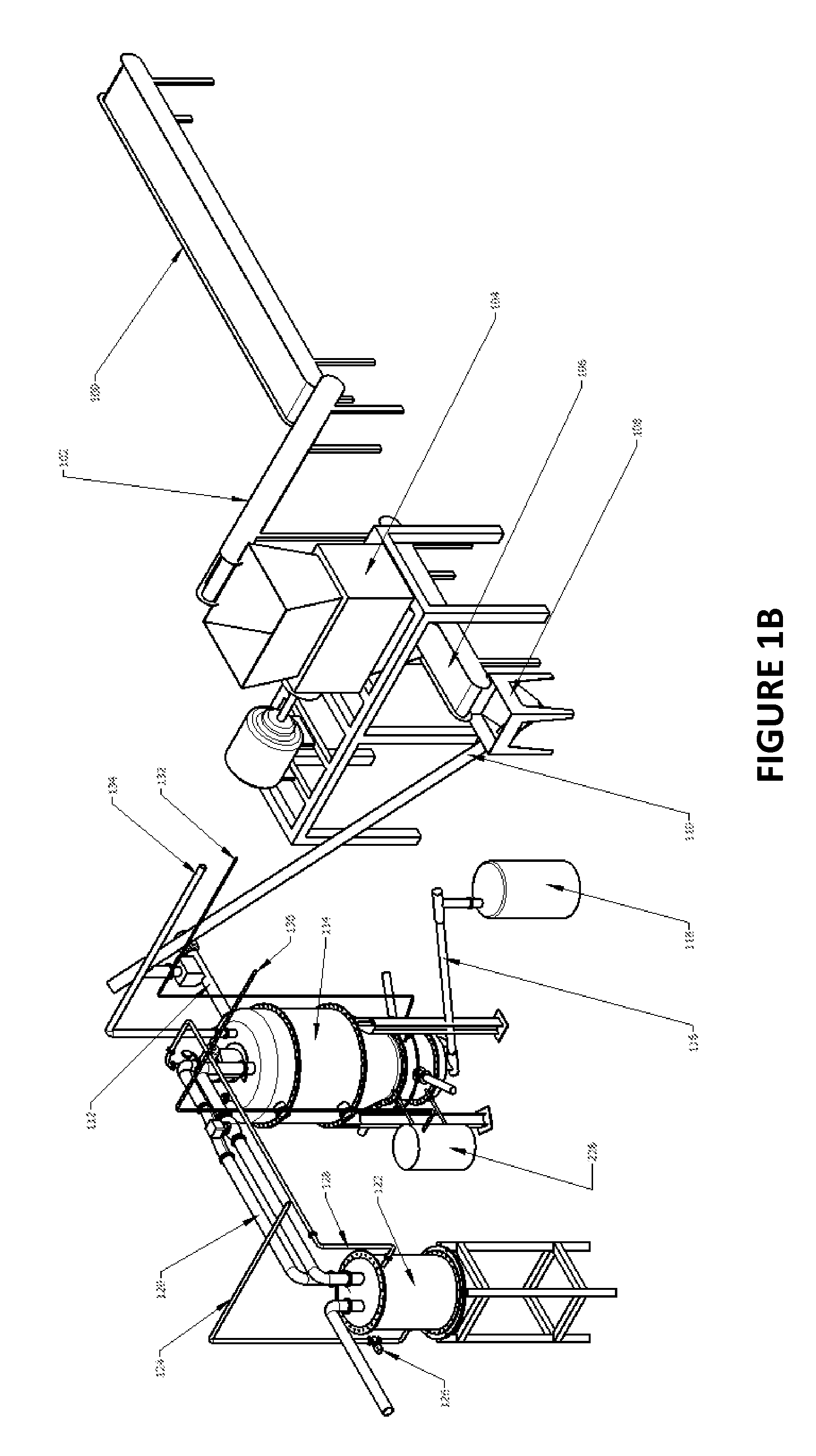 System and method for processing material to generate syngas using plurality of gas removal locations