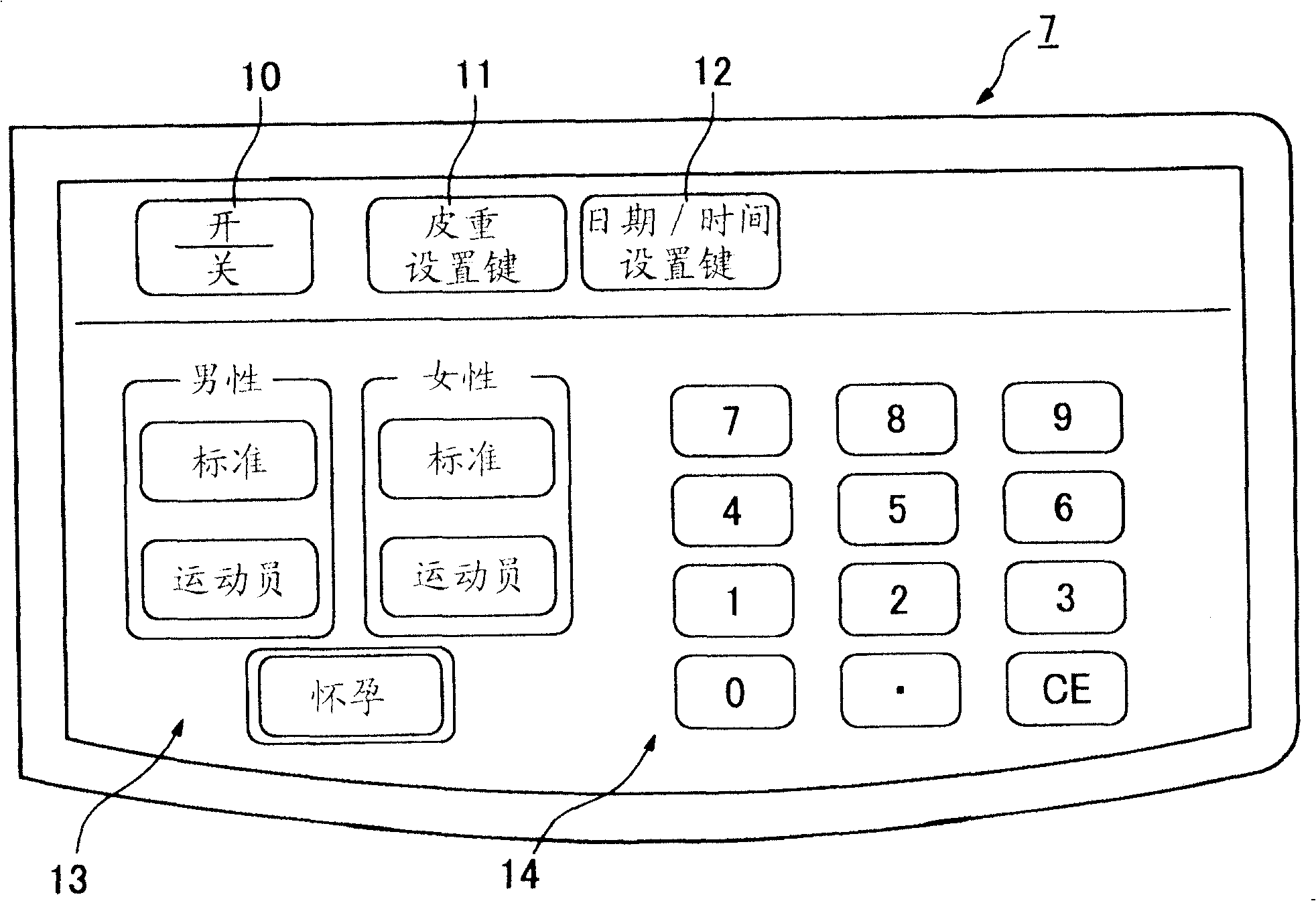 Basal metabolic rate measuring device