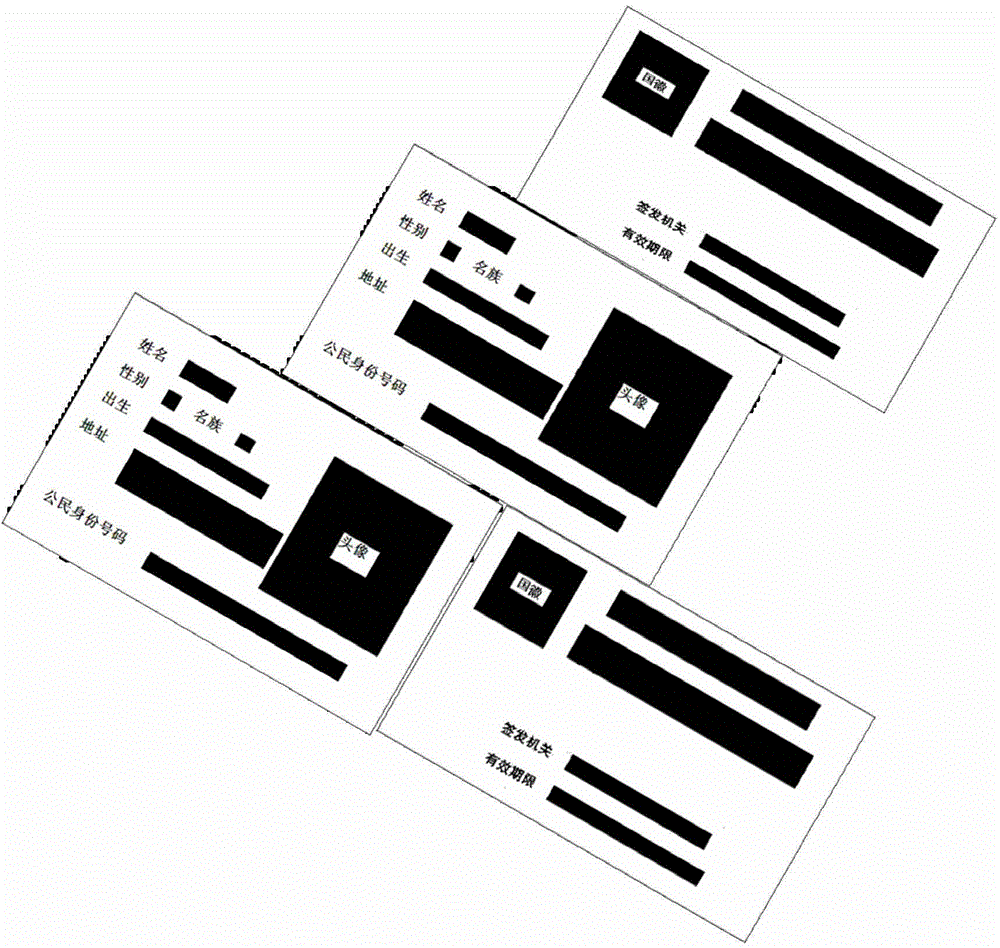 Method and device for scanning multiple ID cards