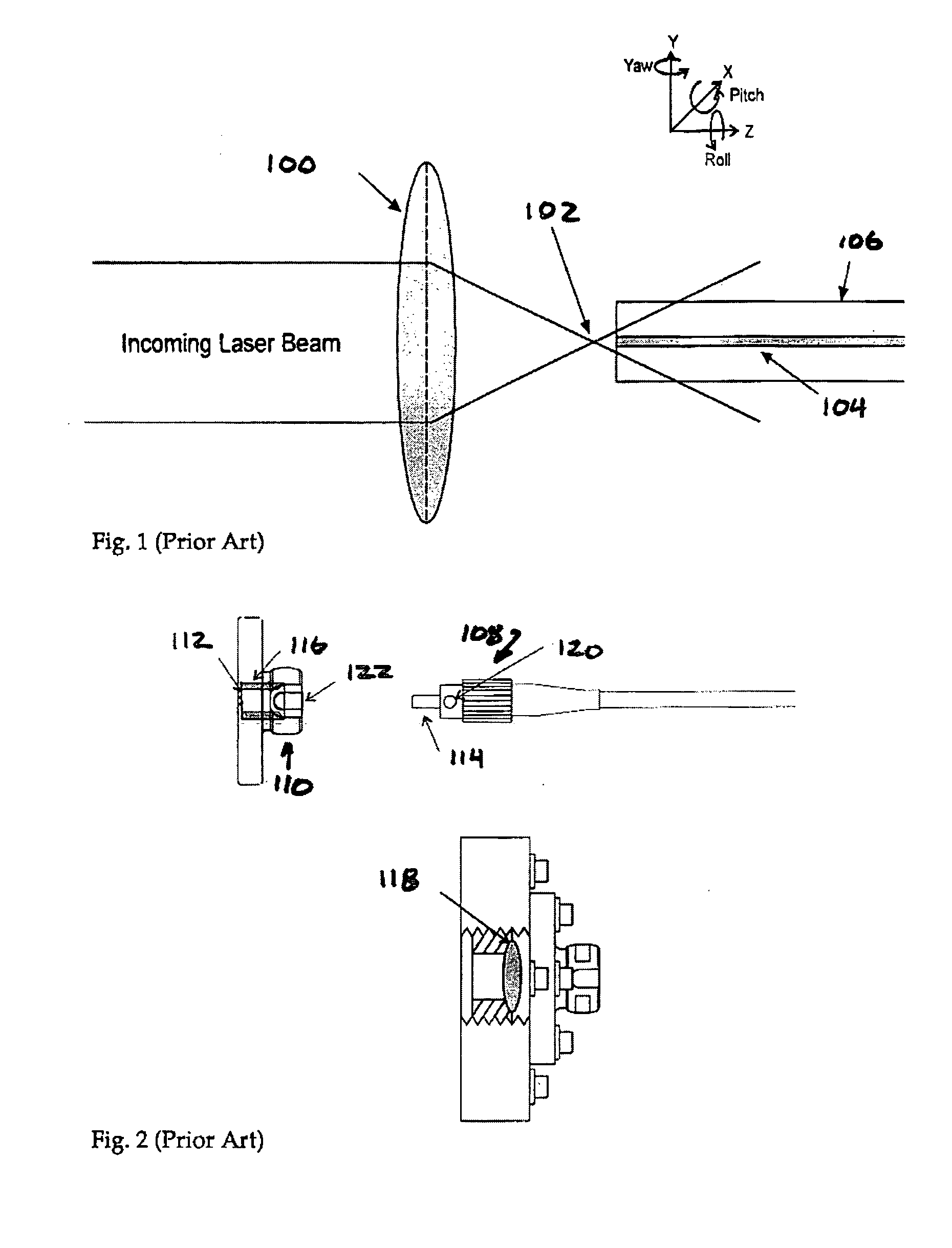 Adjustable focus connector with spring action