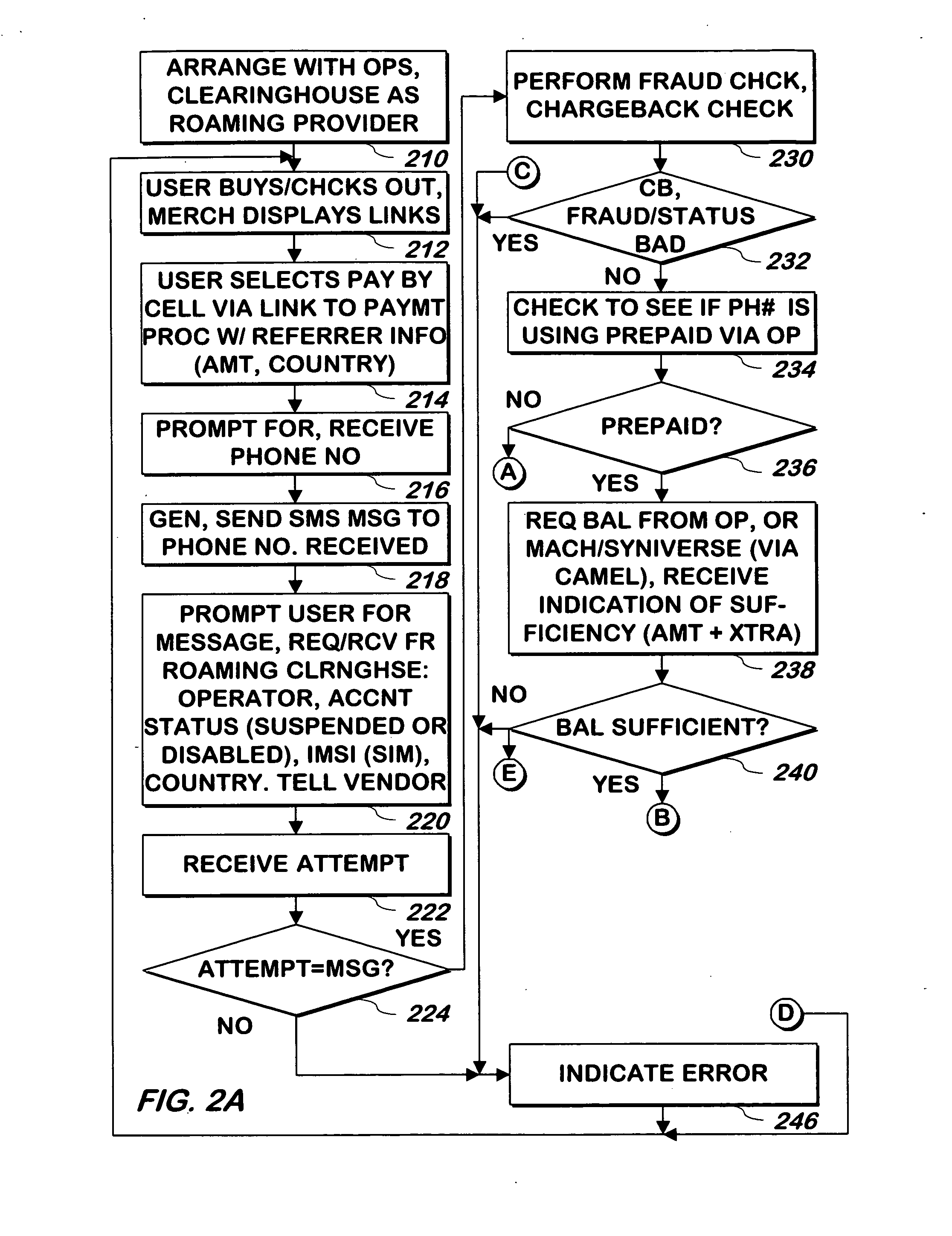 System and method for paying a merchant by a registered user using a cellular telephone account