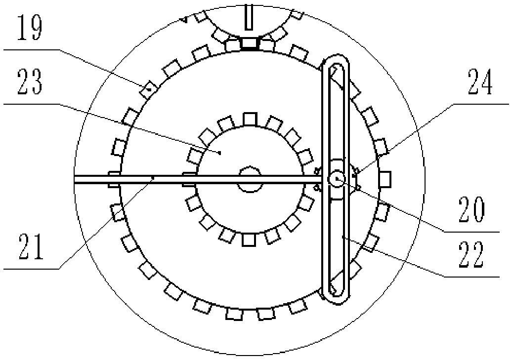 A stamping device for circular fittings