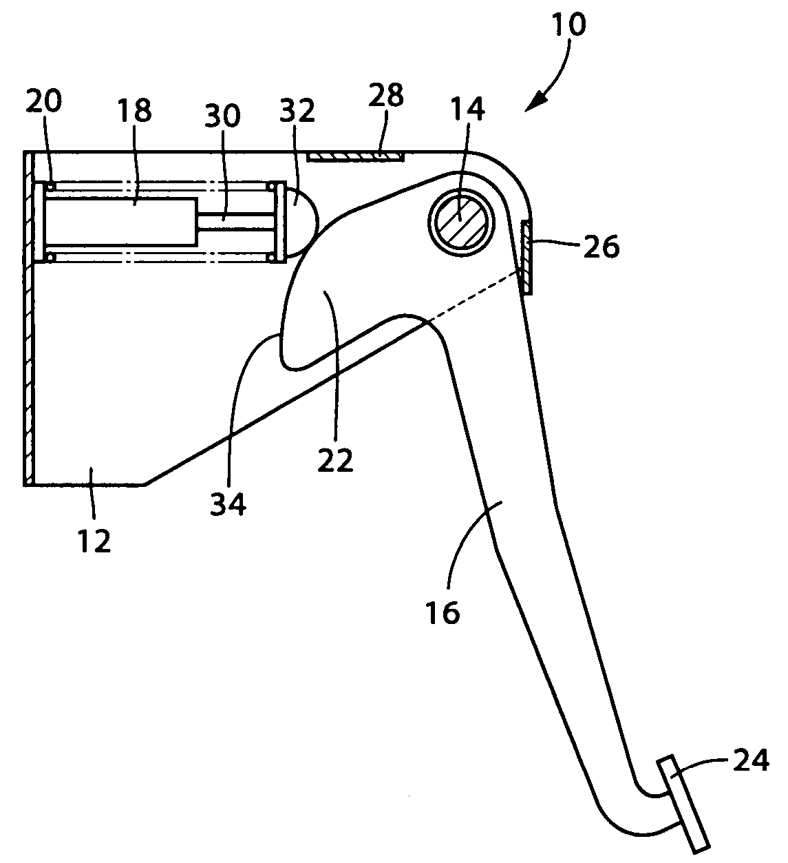 Pedal reaction force device