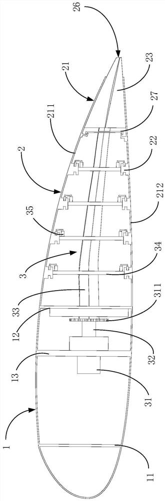 Trailing edge jet-propelled vector propulsion deformable wing