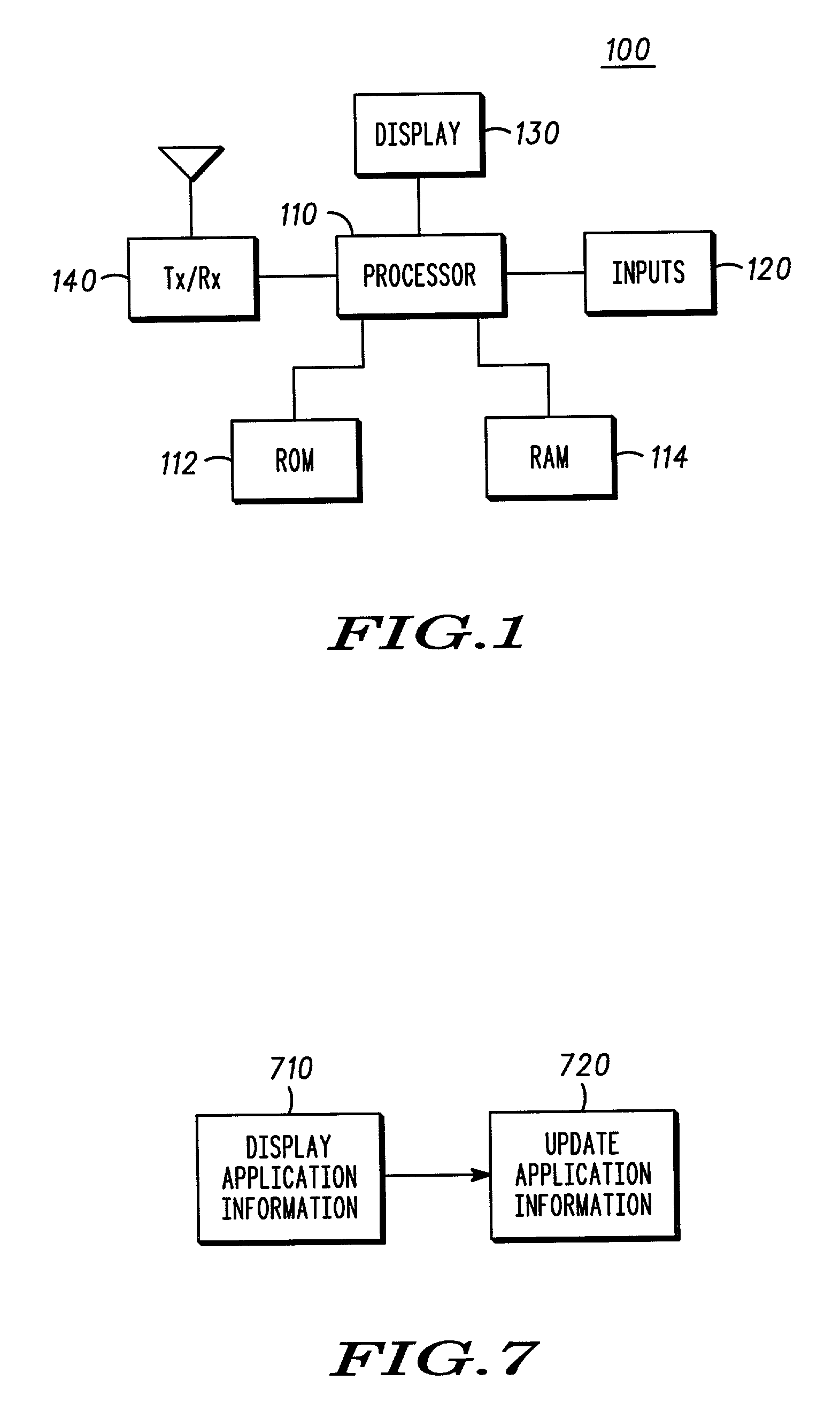 Personal information management devices with persistent application information and methods