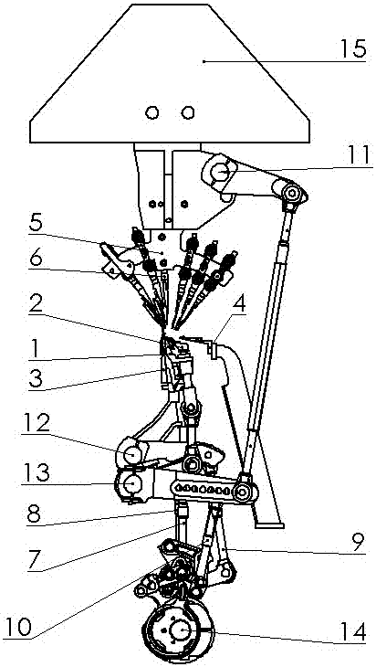 A single needle bed warp knitting machine