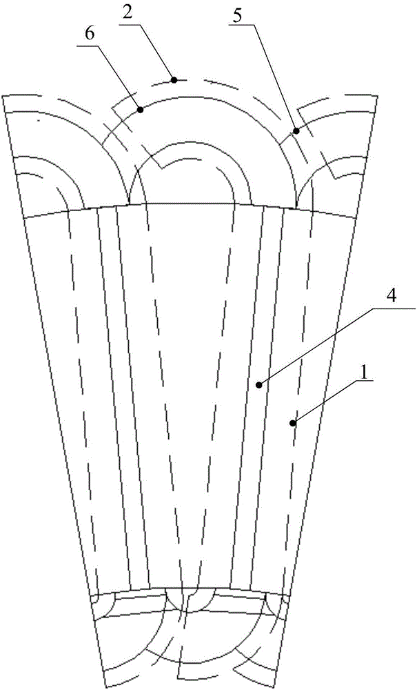 Insulation paper, double-layer winding wire embedded stator, motor and wire embedding method