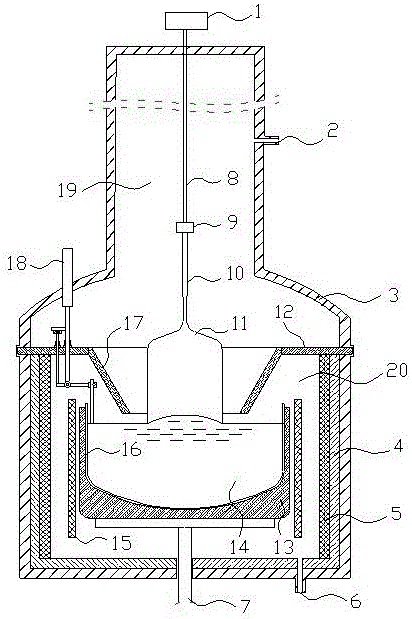 Single crystal furnace having auxiliary material adding mechanism and application thereof