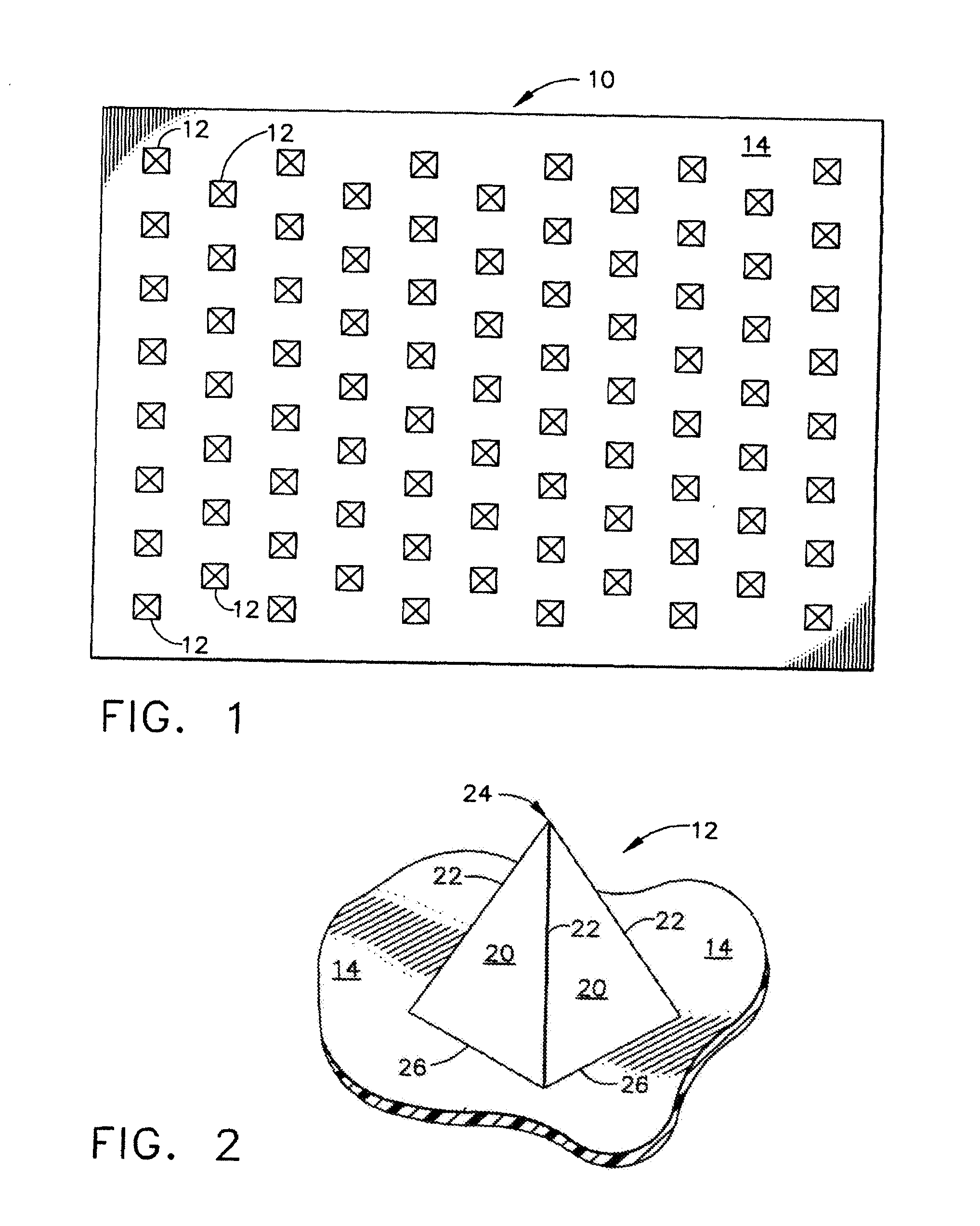 Method of exfoliation of skin using closely-packed microstructures