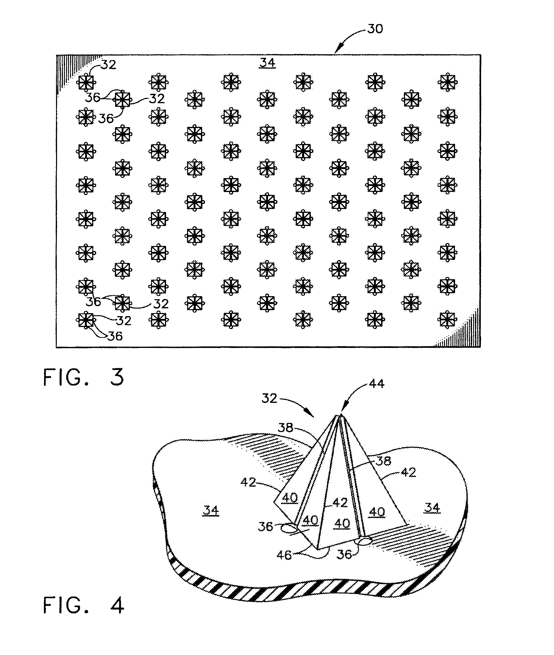 Method of exfoliation of skin using closely-packed microstructures