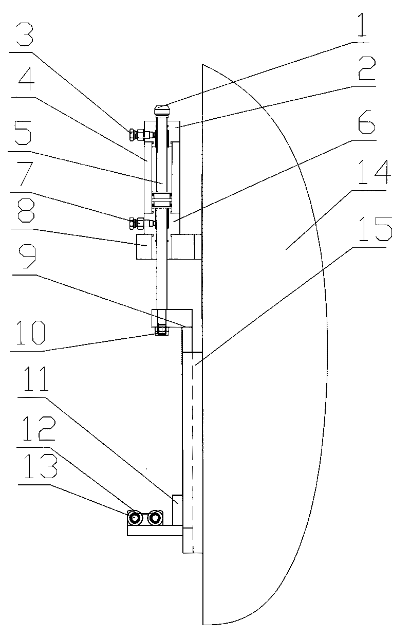 Structure of bracket for long lead screw