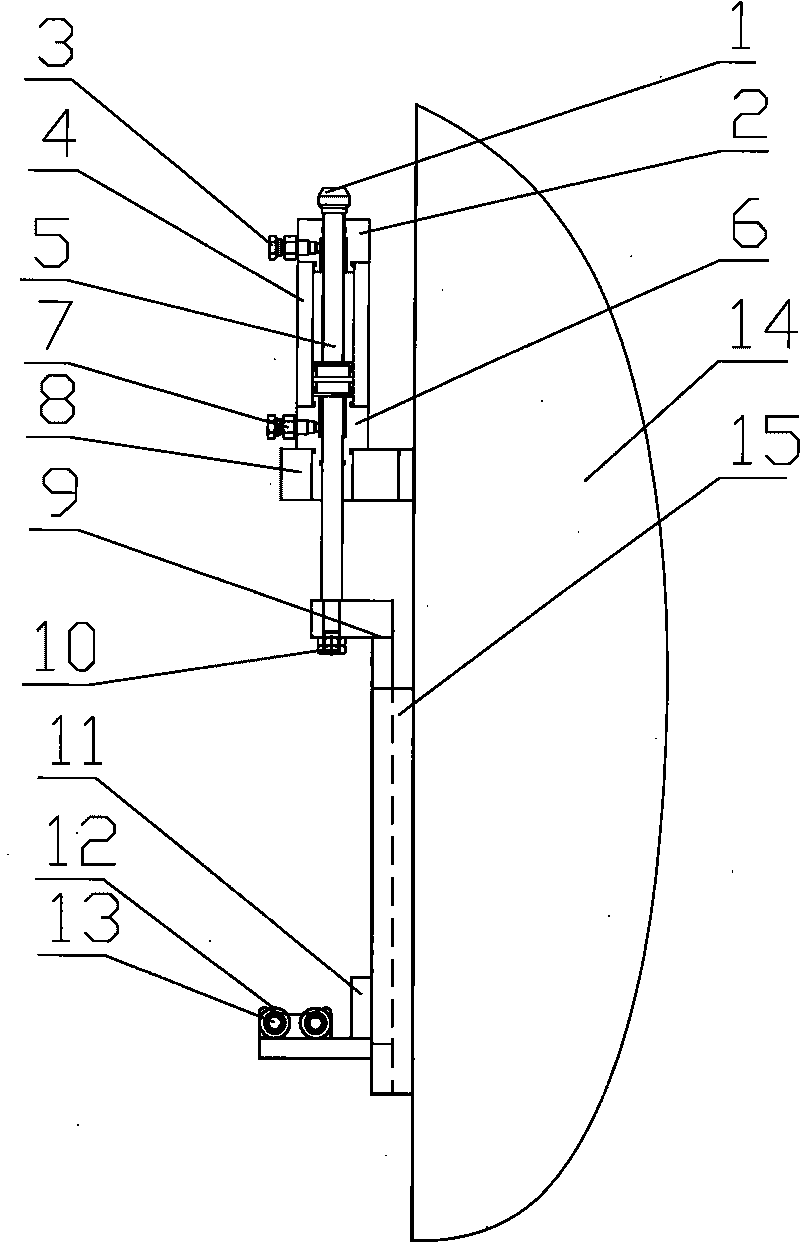 Structure of bracket for long lead screw