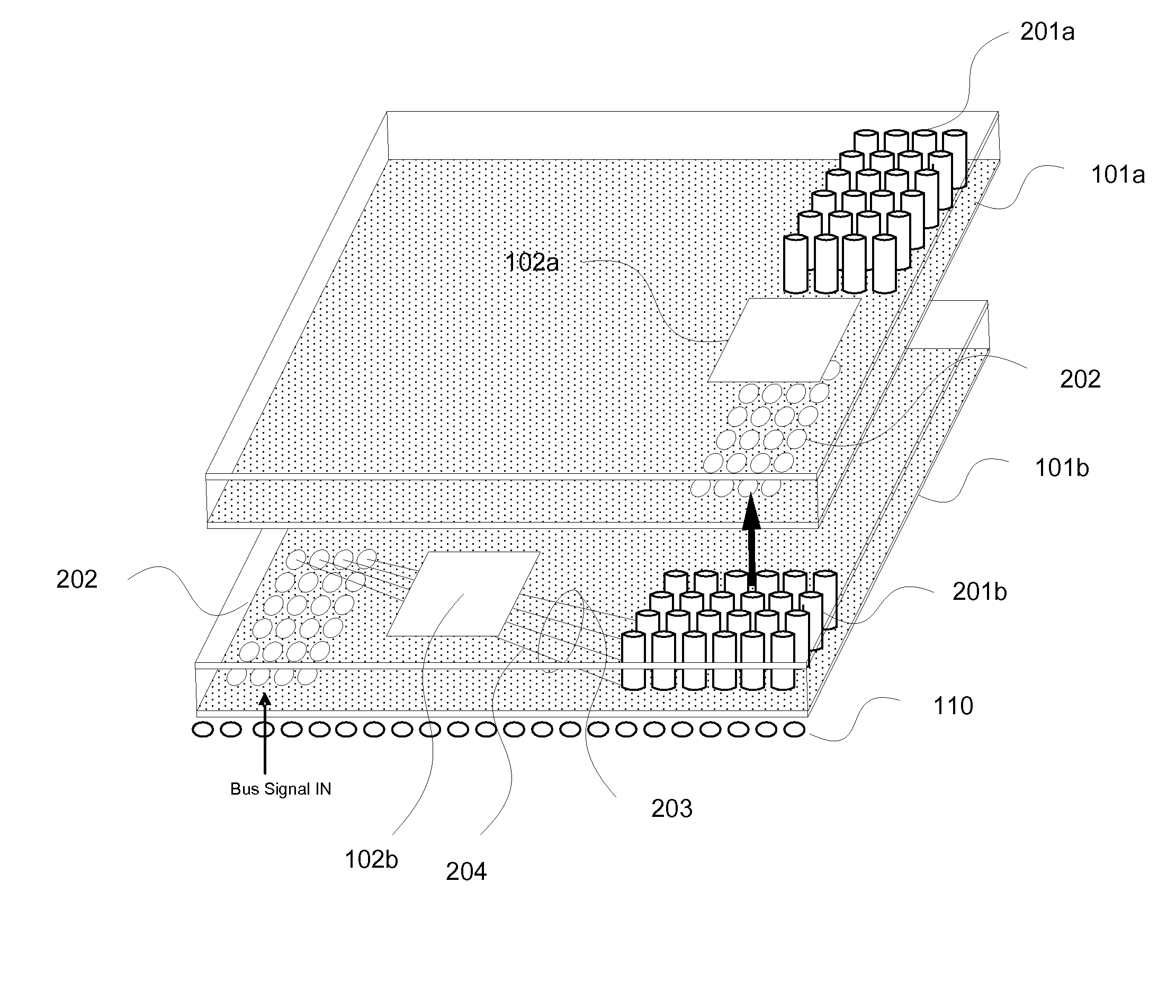 System and Method for Thermal Optimized Chip Stacking